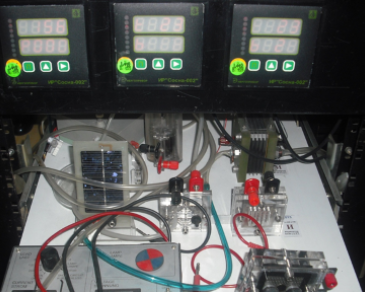 Experimental setup for the study of fuel cells